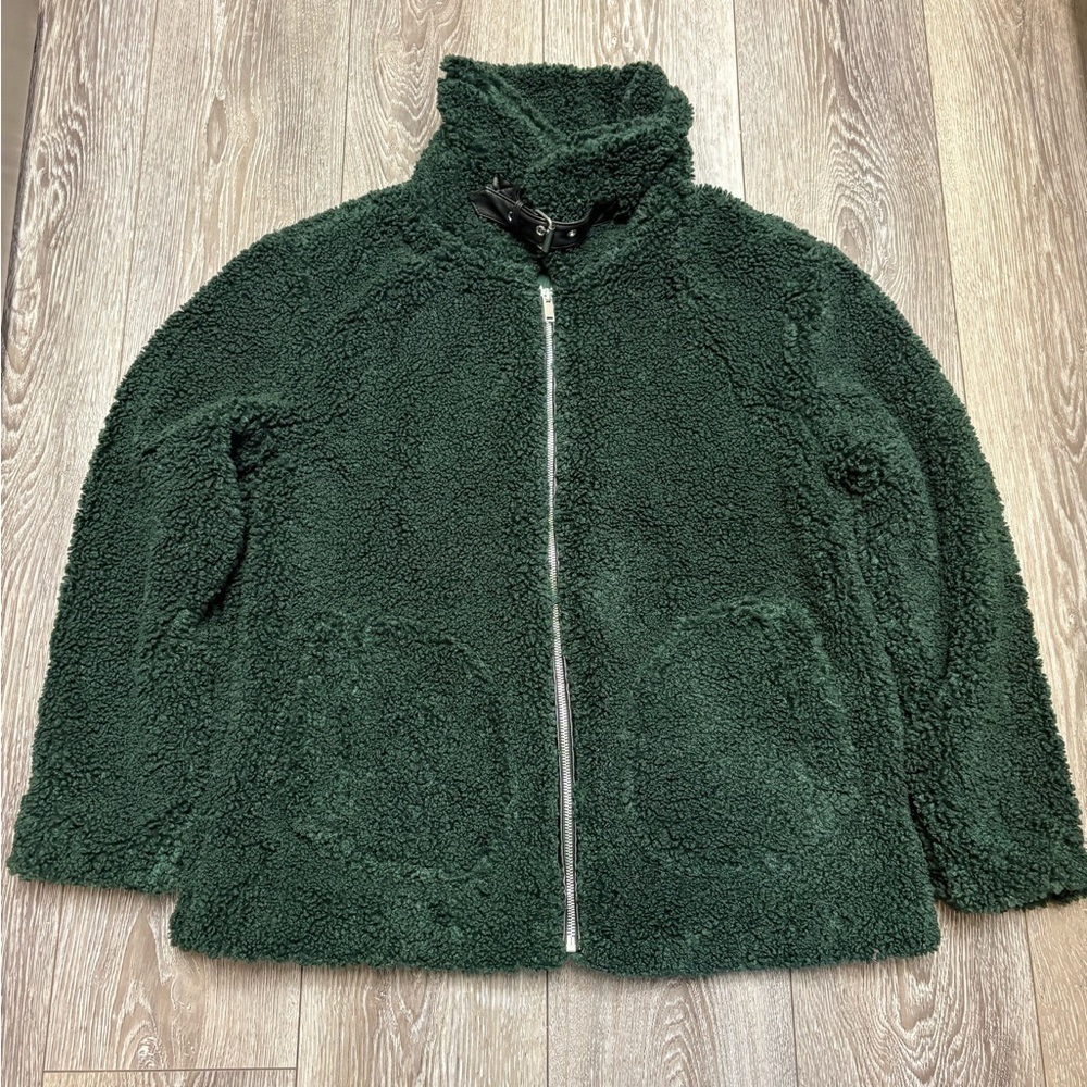 Mark Alan New York Women's Green Sherpa Jacket